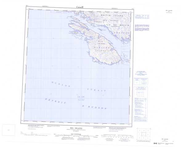 Printable Big Island Topographic Map 025L at 1:250,000 scale