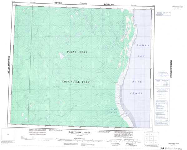 Printable Lakitusaki River Topographic Map 043J at 1:250,000 scale