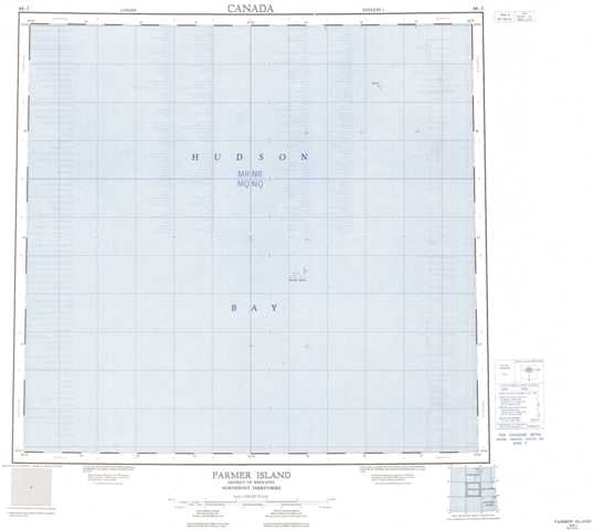 Farmer Island Topographic Map that you can print: NTS 044I at 1:250,000 Scale