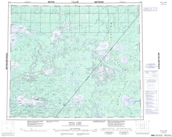 Printable Stull Lake Topographic Map 053K at 1:250,000 scale