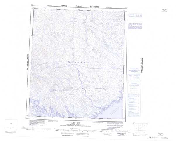 Daly Bay Topographic Map that you can print: NTS 056A at 1:250,000 Scale