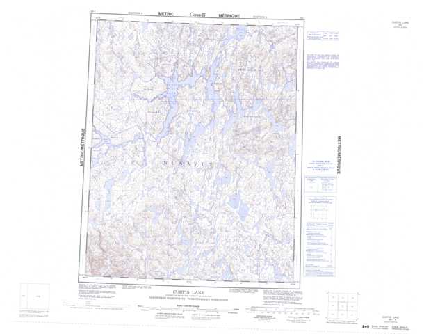 Curtis Lake Topographic Map that you can print: NTS 056I at 1:250,000 Scale