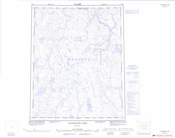 Printable Laughland Lake Topographic Map 056K at 1:250,000 scale