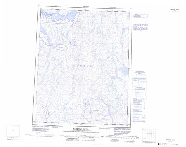 Mistake River Topographic Map that you can print: NTS 056L at 1:250,000 Scale