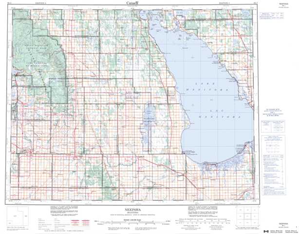 Neepawa Topographic Map that you can print: NTS 062J at 1:250,000 Scale