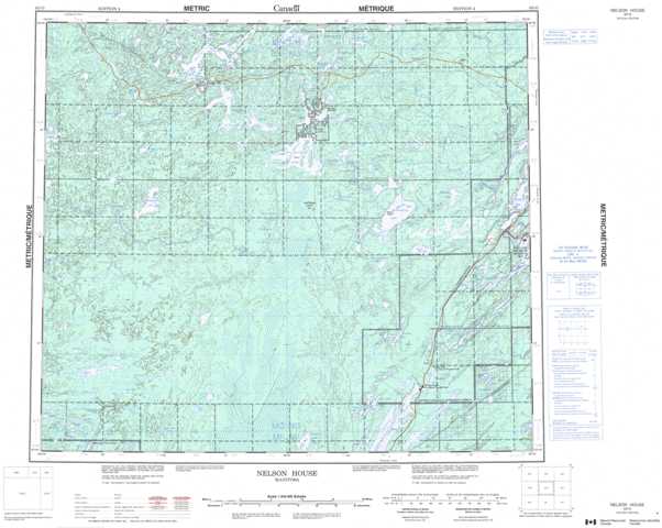 Printable Nelson House Topographic Map 063O at 1:250,000 scale