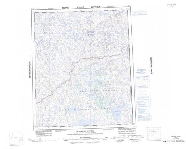 Printable Jervoise River Topographic Map 066E at 1:250,000 scale
