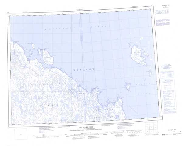 Denmark Bay Topographic Map that you can print: NTS 067F at 1:250,000 Scale