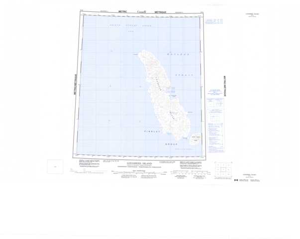 Lougheed Island Topographic Map that you can print: NTS 079D at 1:250,000 Scale