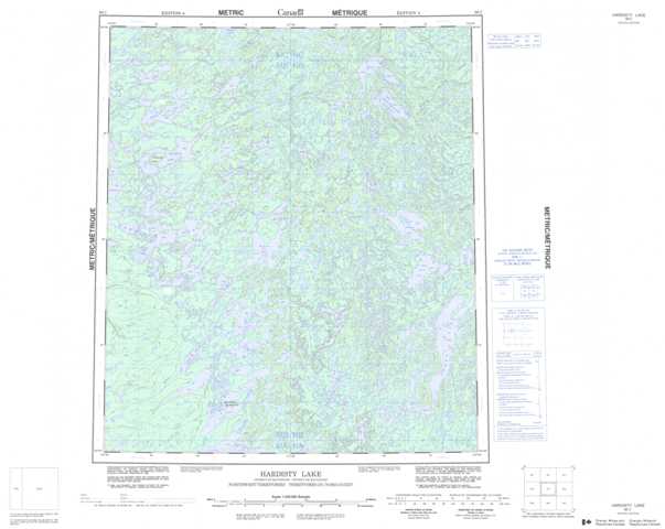 Hardisty Lake Topographic Map that you can print: NTS 086C at 1:250,000 Scale