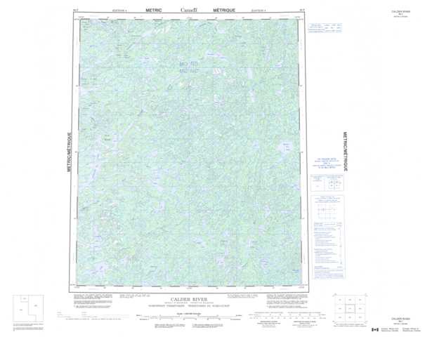 Calder River Topographic Map that you can print: NTS 086F at 1:250,000 Scale