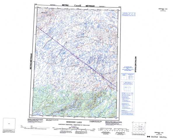 Printable Bebensee Lake Topographic Map 086M at 1:250,000 scale