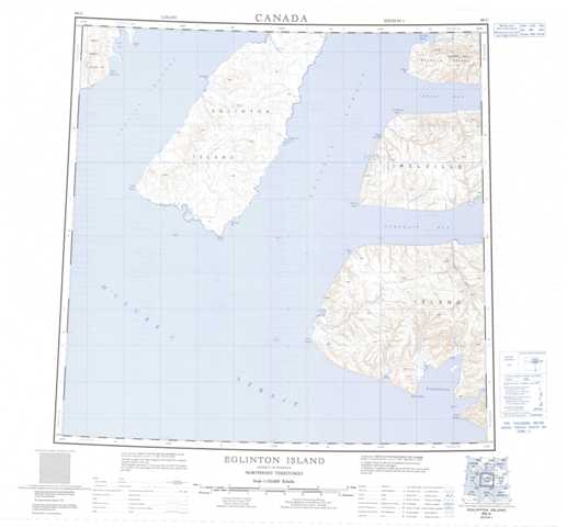 Printable Eglinton Island Topographic Map 088G at 1:250,000 scale
