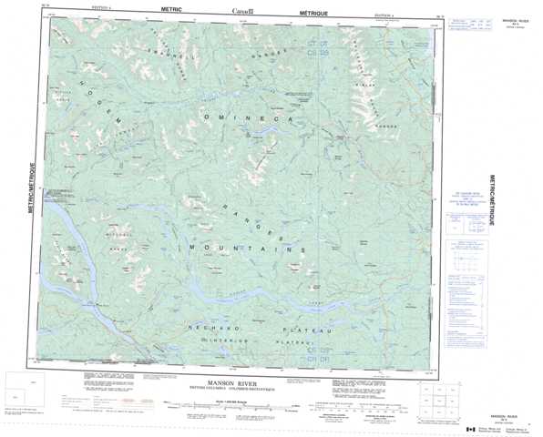 Manson River Topographic Map that you can print: NTS 093N at 1:250,000 Scale