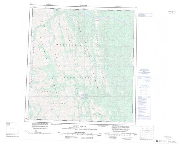 Root River Topographic Map that you can print: NTS 095K at 1:250,000 Scale