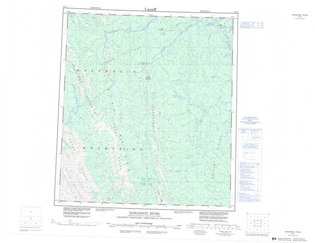 Dahadinni River Topographic Map that you can print: NTS 095N at 1:250,000 Scale