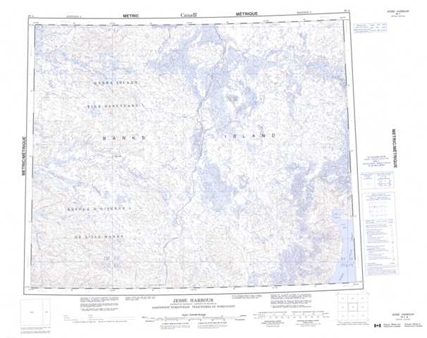 Printable Jesse Harbour Topographic Map 098A at 1:250,000 scale