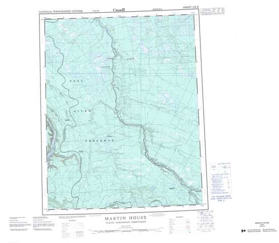 Printable Martin House Topographic Map 106K at 1:250,000 scale