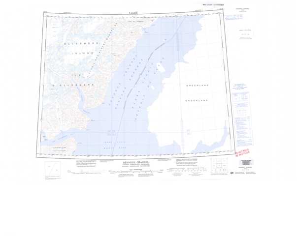 Printable Kennedy Channel Topographic Map 120B at 1:250,000 scale