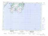 001K Trepassey Topographic Map Thumbnail 1:250,000 scale
