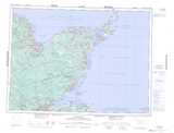 021P BATHURST Topographic Map Thumbnail - Maritimes West NTS region