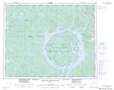 022N RESERVOIR MANICOUAGAN Printable Topographic Map Thumbnail