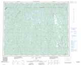 023C Lac Vallard Topographic Map Thumbnail 1:250,000 scale