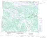 023H OSSOKMANUAN RESERVOIR Topographic Map Thumbnail - Central Lakes NTS region