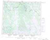 023I WOODS LAKE Topographic Map Thumbnail - Central Lakes NTS region