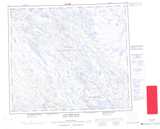 023O Lac Wakuach Topographic Map Thumbnail 1:250,000 scale