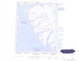 026H ABRAHAM BAY Topographic Map Thumbnail - Baffin Lakes NTS region