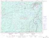 032G CHIBOUGAMAU Topographic Map Thumbnail - Reservoirs NTS region