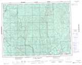 032H RIVIERE MISTASSINI Topographic Map Thumbnail - Reservoirs NTS region