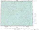 032O Lac Mesgouez Topographic Map Thumbnail 1:250,000 scale