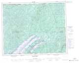 032P Lac Baudeau Topographic Map Thumbnail 1:250,000 scale
