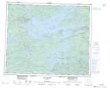 033F Lac Sakami Topographic Map Thumbnail 1:250,000 scale