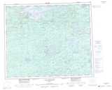 033H Lac Sauvolles Topographic Map Thumbnail 1:250,000 scale
