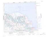 038C BYLOT ISLAND Printable Topographic Map Thumbnail