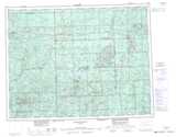 042F Hornepayne Topographic Map Thumbnail 1:250,000 scale