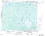 043B KAPISKAU RIVER Printable Topographic Map Thumbnail
