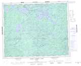 053B NORTH CARIBOU LAKE Printable Topographic Map Thumbnail