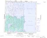 054M CARIBOU RIVER Topographic Map Thumbnail - Churchill NTS region