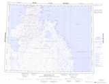 057G BRENTFORD BAY Topographic Map Thumbnail - Boothia NTS region