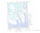 059E GLACIER FIORD Printable Topographic Map Thumbnail