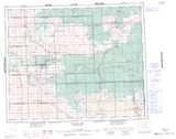 063D Hudson Bay Topographic Map Thumbnail 1:250,000 scale
