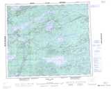 063I CROSS LAKE Topographic Map Thumbnail - Lake Winnipeg NTS region