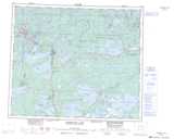 063K Cormorant Lake Topographic Map Thumbnail 1:250,000 scale