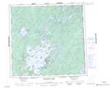 064L Wollaston Lake Topographic Map Thumbnail 1:250,000 scale