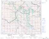 073D WAINWRIGHT Topographic Map Thumbnail - Prairies North NTS region