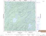 074I Pasfield Lake Topographic Map Thumbnail 1:250,000 scale